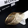 Chic Gold Color Women Bangle Algeria African Indian Wedding Jewelry 8pcs Thin Bangle Sets Bridal Bijoux Brand Design