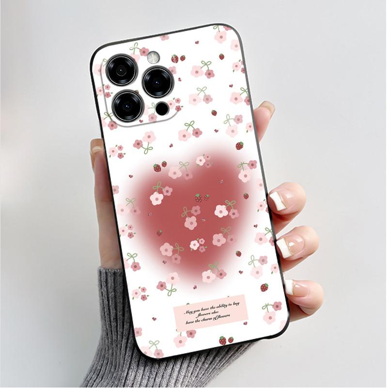 Per Custodia Doogee Note 58 Pro Lusso Moda Pattern Farfalle Fiori Nero Morbido TPU Silicone Cover Posteriore Telefono Cassa Antiurto