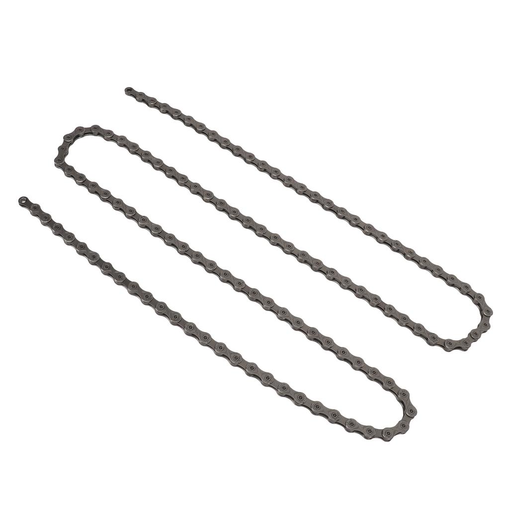 Bike Chain Carbon Steel High Strength 11 Speed Bike Chain with Buckles for Mountain Bikes Road Bikes Grey
