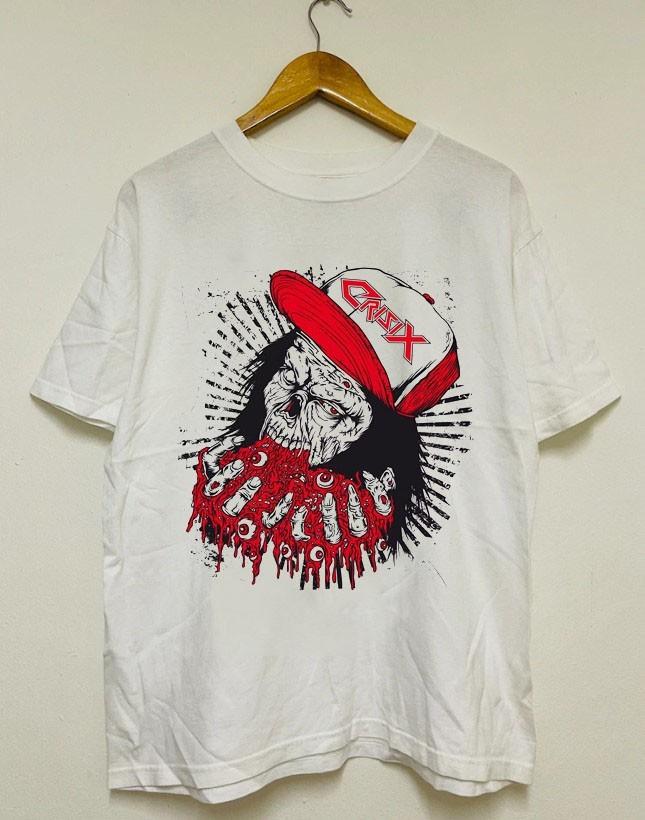Crisix Ultra Trash classic style cotton white t-shirt QT7951 Unisex T-Shirt XL