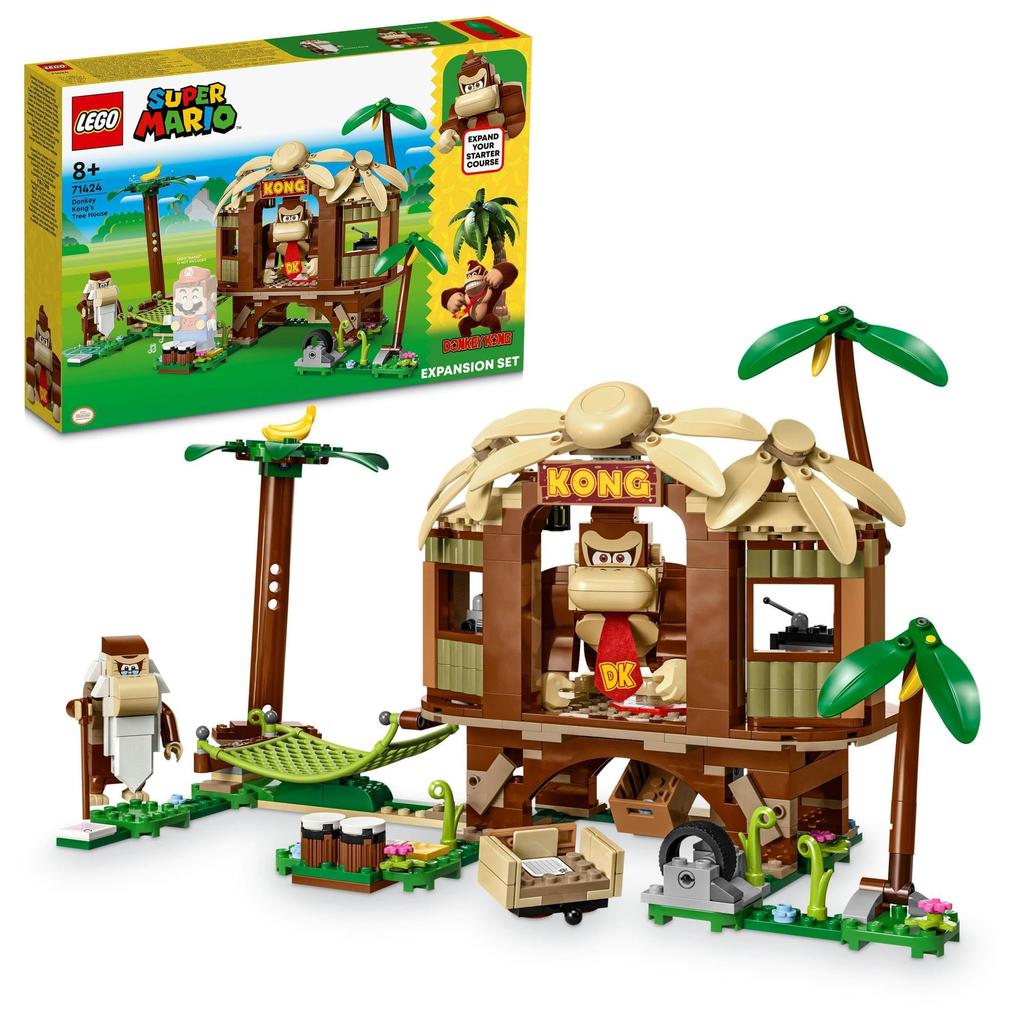 LEGO Super Mario Donkey Kong Tree House Toy Present Birthday Block Christmas Boys Girls Children 8 Years Old 9 Years Old 10 Years Old Elementary