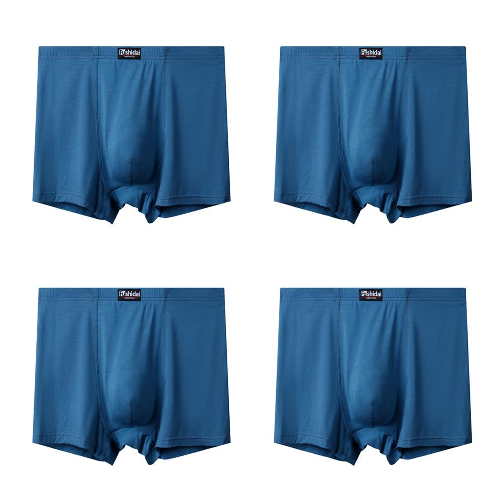 4 Pieces Big Size Underwear Men 's Panties Breathable Underpants Modal Oversize Boxers Shotrs 3XL 4XL 5XL 6XL  7XL 8XL 9XL 10XL 11XL 12XL 13XL