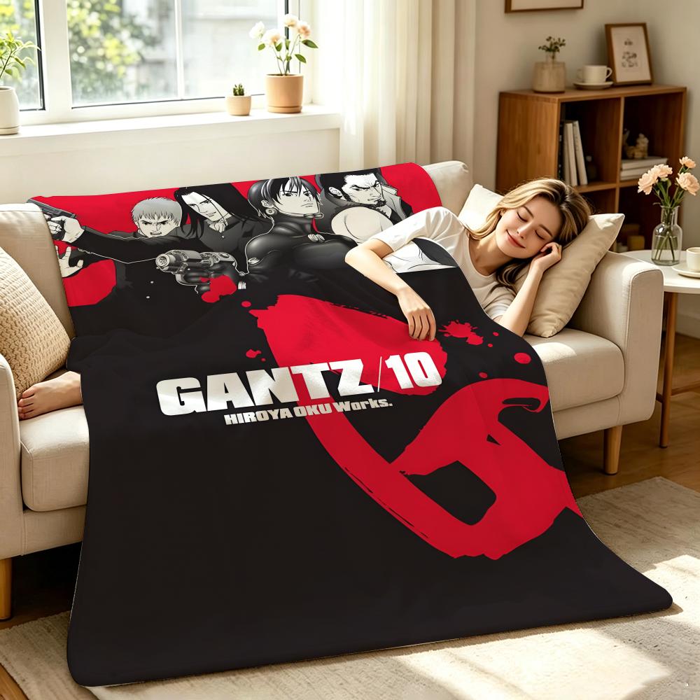 Anime GGANTZ Throw Soft Warm Flannel Throw Blanket Multiuse for Sofa Bed Office Nap