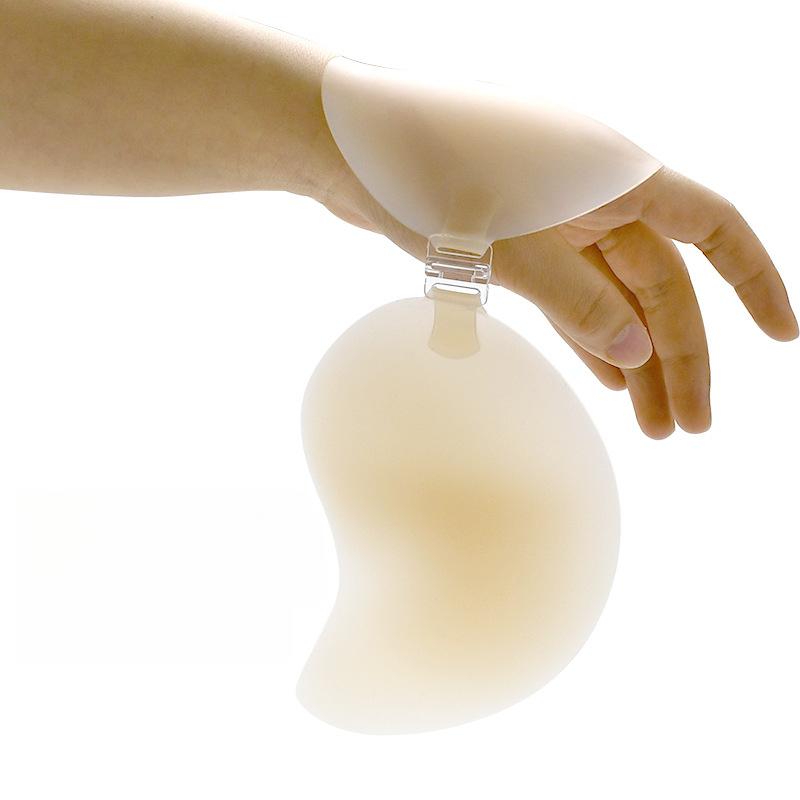 

Силіконові пуш-ап вкладиші для бюстгальтера для збільшення грудей, ультратонкі невидимі бюстгальтери D бежевий