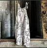 2025 Summer Retro Print Wide-Leg Women's Jumpsuit