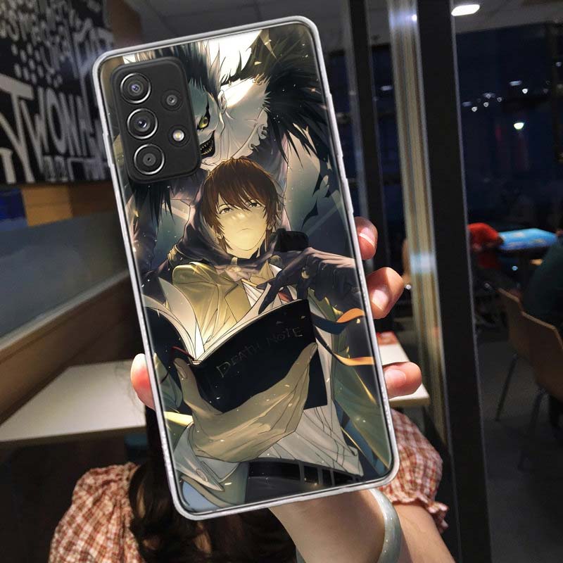 Anime Deth Note Light Yagami Phone Case for Samsung A54 A57 A37 A17 A14 A15 A12 A24 A34 A55 A35 A25 A52S A07 A05S A04S A22 A32 A