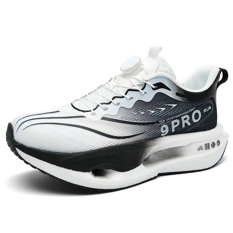 2025 new parent-child large-size racing carbon board running shoes men's breathable mesh anti-skid training ultra-light sports shoes women