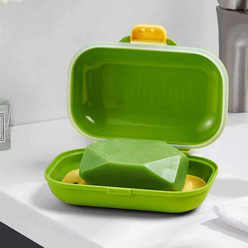 Мильниця Мильниця Тарілки Кришка Дренажна Коробка Портативна Дренажна Дорожня Мильниця Дорожня Мильниця Аксесуари для Ванної