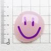 Ice Transparent Round Smiley Face DIY Accessories for Phone Cases, Hairpins & Magnets