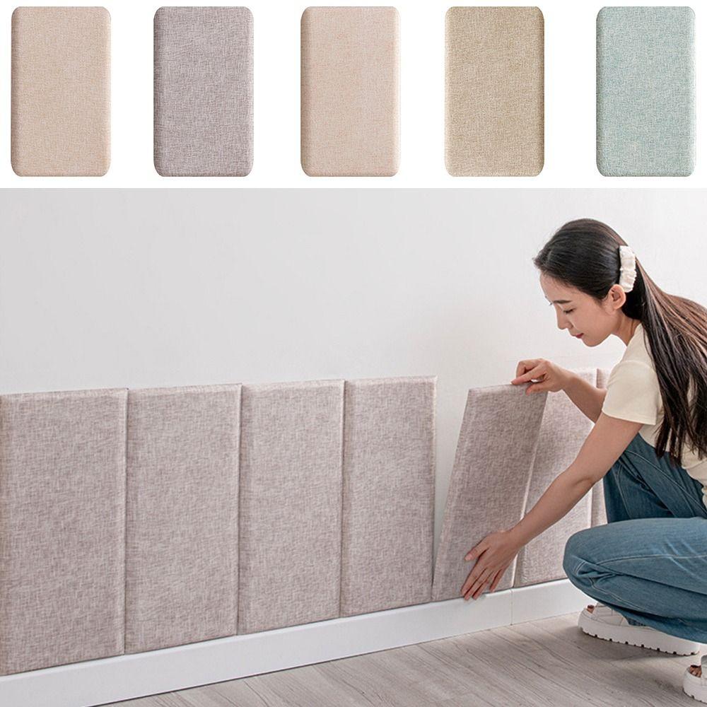 Thicken Tatami 3D Wall Stickers Soft Back Self-adhesive Self-adhesive Wall Mat Anti-bump 3D Design Anti-collision Wall Pad