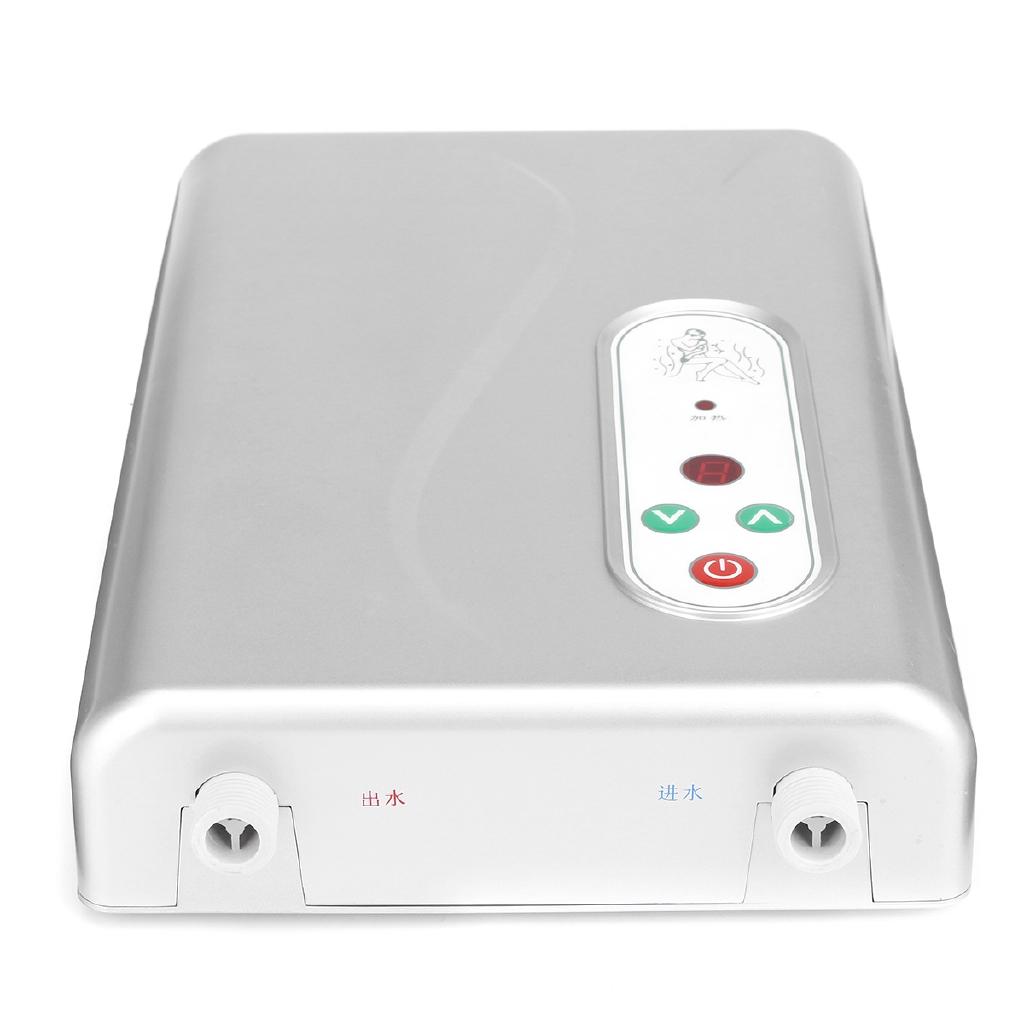 IPX4 6100W Instant Electric Water Heater Tankless Hot Instantaneous Water Heater System for Shower Kitchen Bathroom