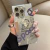 Clear Square Back Tube Case Protection For iPhone 11 16 ProMax 14 Pro Max 15 Plus 12 13 Anti-Oxygen,Line Drawing Shin Pattern Casing
