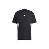 New Adidas Future Icons 3 Stripes Tee T Shirt Men's Black IR9166
