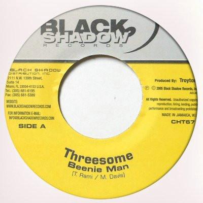 

7inch Record BEENIE MAN - Threesome CTH67 Black Shadow Re 2005 Jamaica Reggae, Ska & Dub Used