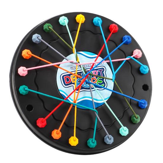 Colorful Kids Rope Untangling Board Game for Critical Thinking and Teamwork