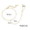 Gold-Plated Double Layer Thin Chain Stainless Steel Hand Chain Jewelry