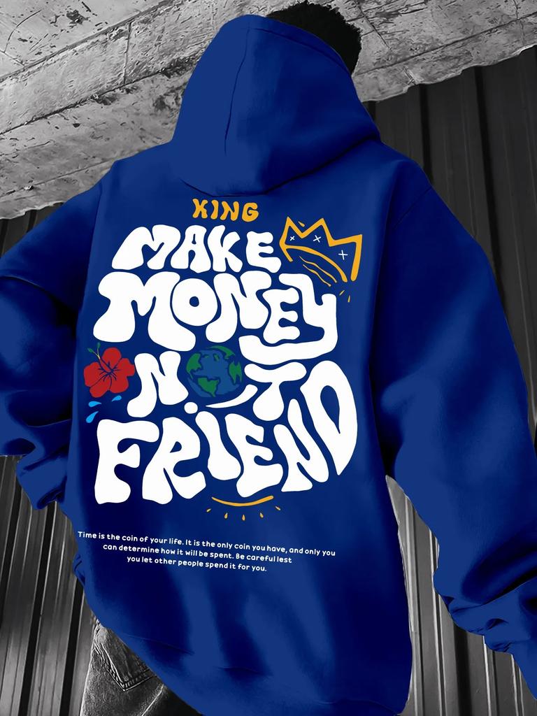 Spring and Autumn Men's Casual Hooded Sweatshirt Youth Handsome Hoodie Fashion Outdoor Sports Pullover Top Hip Hop