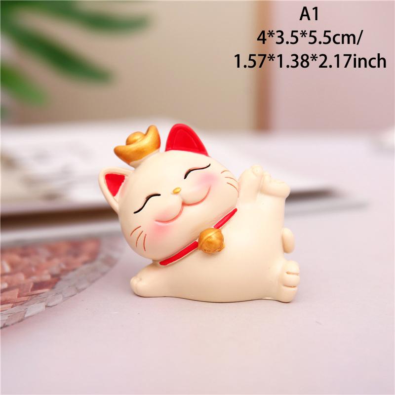 

Кавайная фигурка кошки, богатство, удача, скульптура, игровой офисный стол, автомобиль, имя
