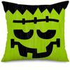 1 piece Halloween decorative cushion cover, Halloween funny expression pillow cover, suitable for party home room decoration
