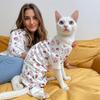 Hairless Cat One-Piece Suit Devon Rex Ragdoll Style Pet Clothes Prevent Hair Loss Warmth Protection Cat Clothing Accessories
