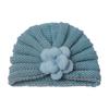 New autumn and winter baby fetal hat, children's three-dimensional flower warm hat, cute baby knitted hat