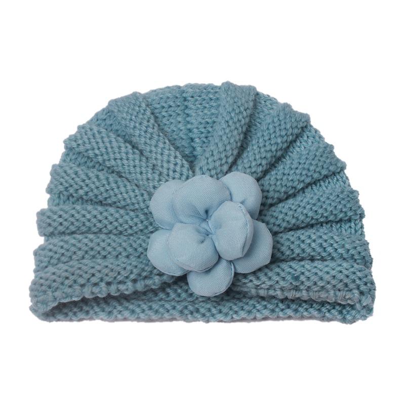 New Autumn and Winter Baby Fetal Hat, Children's Three-dimensional Flower Warm Hat, Cute Baby Knitted Hat