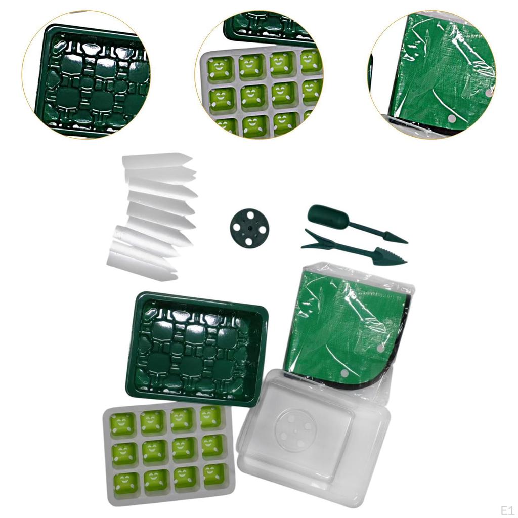 Indoor Plant Growth Kit with Mini Greenhouse for Seedling Preparation