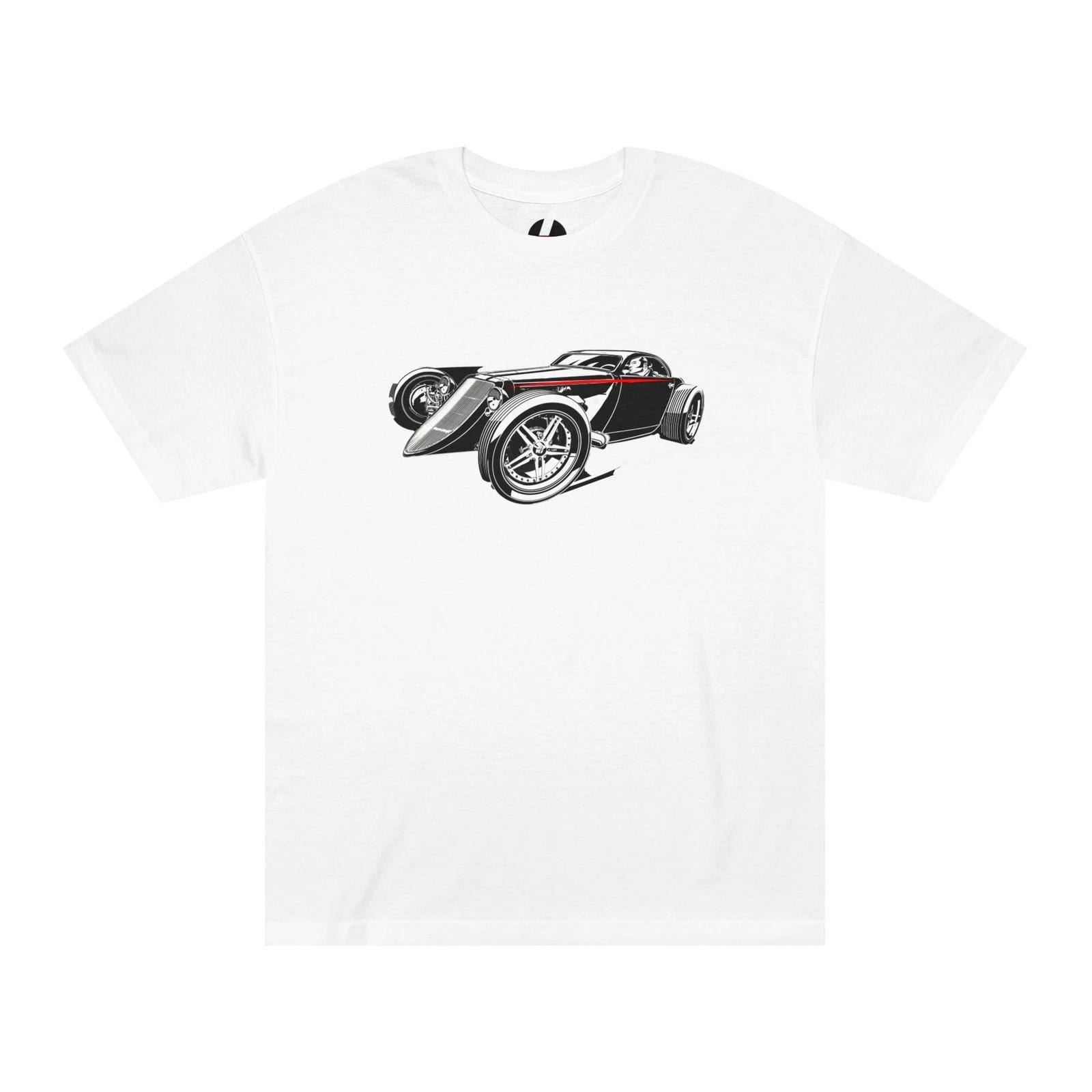 Hot Rod Racing in the Night T-shirt Graphic Style of a Kustom M