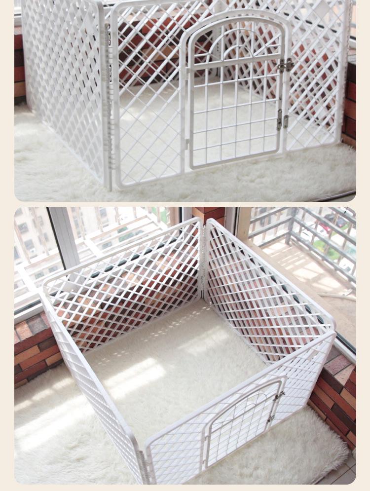 Indoor Plastic Pet Fence for Dogs - Home Ground & Cage