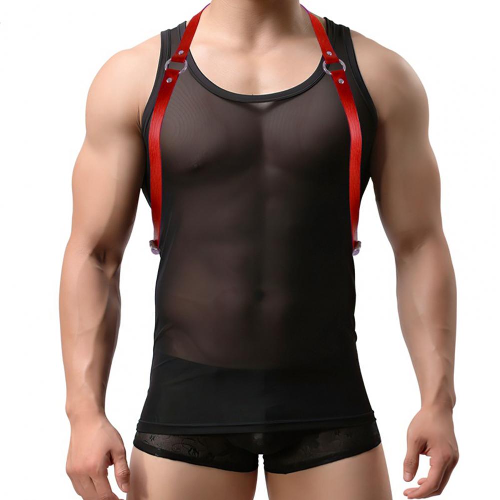 Belt Punk Style Faux Leather Harness with Buckled Straps for Men Women Adjustable Clothing Accessory for A Bold Look Waist Belt