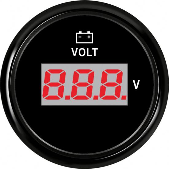 Custom 52MM Gauge Voltmeter 8-32V Marine Volt Meter Auto Voltmeter Universal Voltage Boat Automobile With Red Backlight 12V 24V
