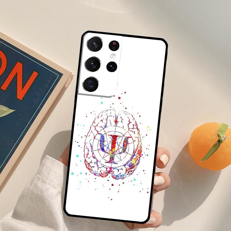 

Psychologist Profession Psychology Phone Case For Samsung Galaxy S26 S25 S20 S21 S22 S23 S24 Ultra S10 Plus S25 FE Back Cover Galaxy S25