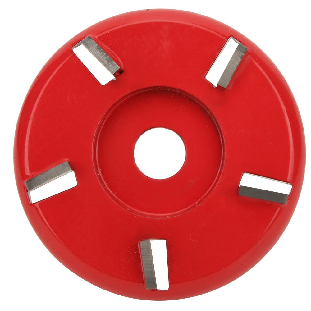 5 Teeth Arc Shaped Wood Cutting Disc Woodworking Angle Grinder Carving Polishing Tool(Red )