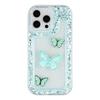 For iPhone 14 Pro Max Case DIY Butterfly Glitter Epoxy Soft TPU Phone Back Cover