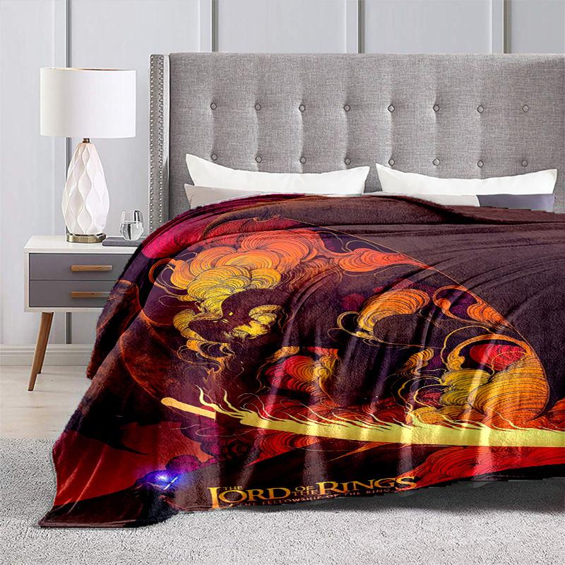 1pc Dragon Breath vs. Lightsaber: A Clash of Fantasy Elements Blanket,Portable Throw for Travel & Camping, All Season Cozy Blanket,Ideal Gift