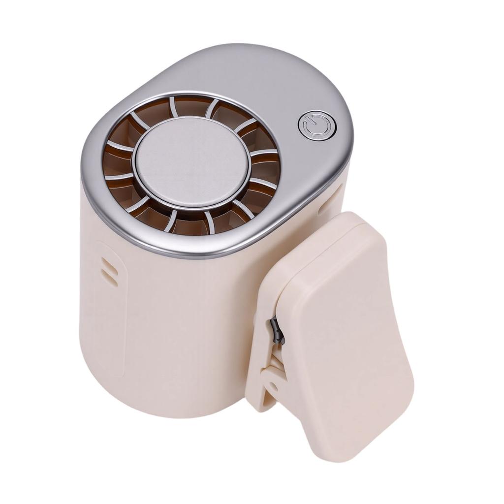 Clip On Air Conditioner Fan 360 Degrees  Rotatable 199 Speed Levels Portable Car Clip Fan for Office Home White