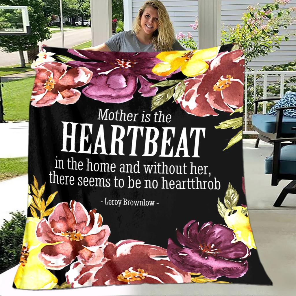 Para Minha Mãe Mamãe Série de Presentes Carta Cobertor, Manta Macia para Casa Quarto Cama Sofá Piquenique Viagem Escritório Cobertor de Cobertura Crianças