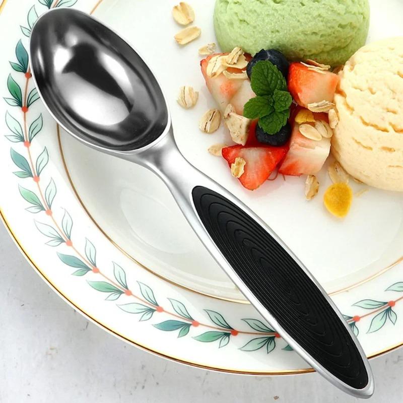 Alloy Ice Cream Scoop with Non Slip Handle Cookie Dough Scooper Stainless Steel Kitchen Tool for Gelato Sorbet Dessert Baking