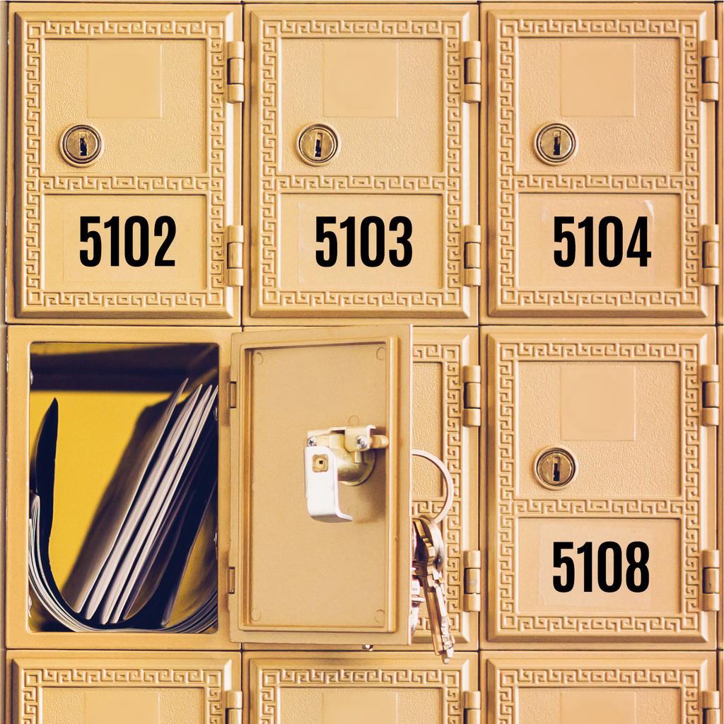 2-inch Digital Sticker Cut Die Self-adhesive Vinyl Vinyl Sticker Waterproof Number Identification Classification Digital Sticker