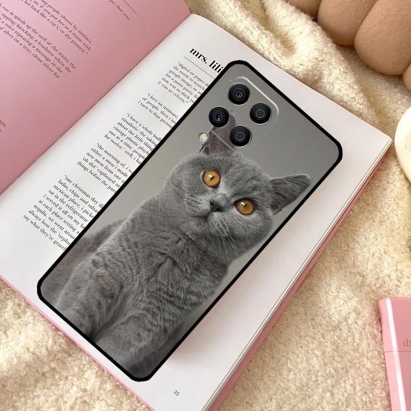 British Shorthair Cat Case For Samsung Galaxy M21 M12 M13 M14 M15 M06 M16 M36 M56 M31 M53 M32 M52 M35 M55 M34 M54