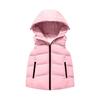 Kids Girls Winter Hooded Vest Sleeveless Warm Coat