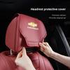 2Pcs Quality Leather Car Seat Headrest Covering Accessories For Chevrolet Corvette Montana TrailBlazer Silverado Traverse Camaro
