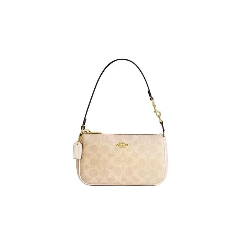 COACH shoulder bag [Customized Bag] Nolita 19 Moonlight Pearl Classic Print Simple Fashion Versatile Presbyopia Whisper Basic Model (Bag + Dust Bag)