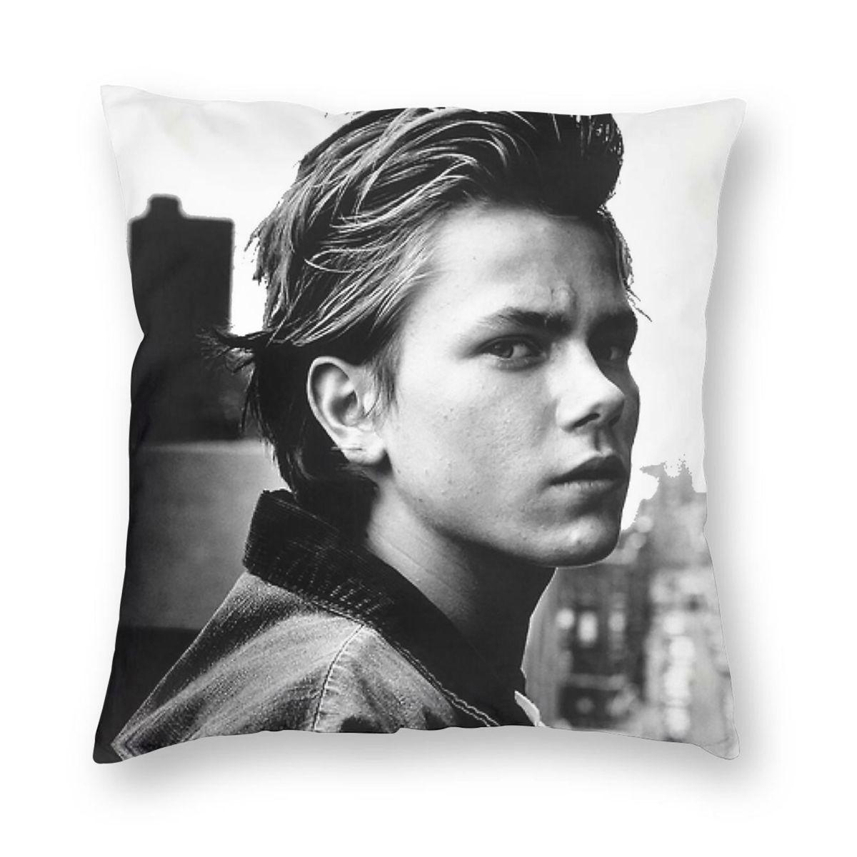 River Phoenix My Own Private Idaho Square Pillowcase Polyester Linen Velvet Pattern Zip Decorative Throw Pillow Case Bed Cover 30x30cm