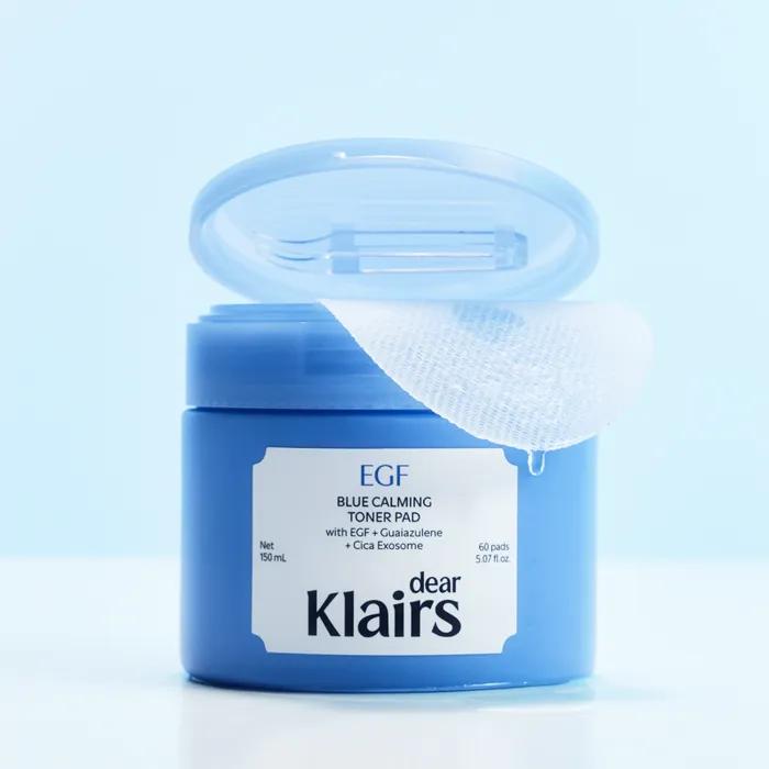 EGF Blue Soothing Toner Pads 60 Sheets (150ml)