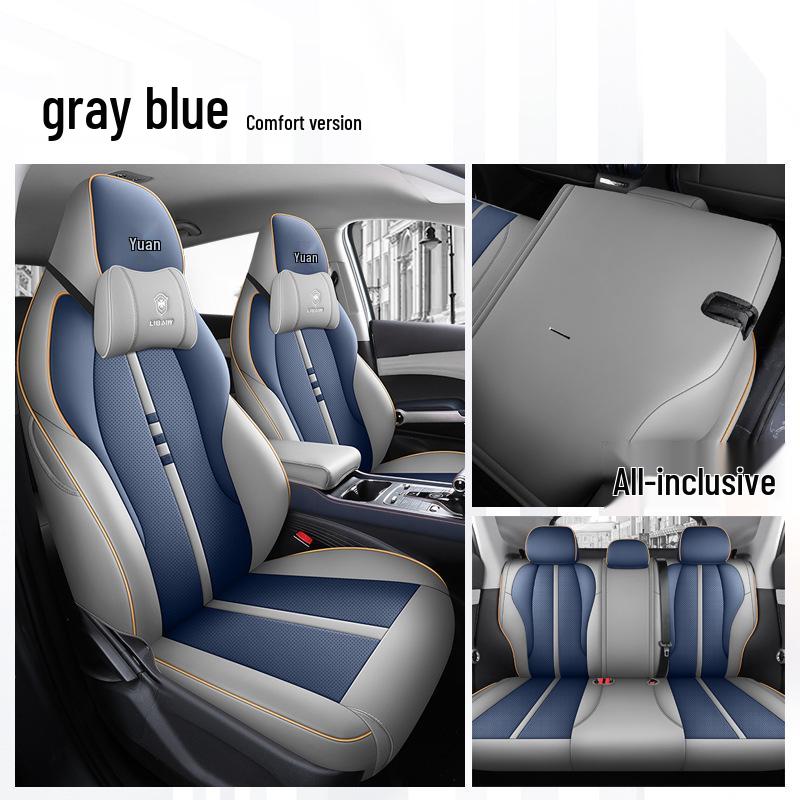 BYD Yuan Plus Universal Car Seat Cover - Four Seasons Breathable Leather Full Surround Cushion