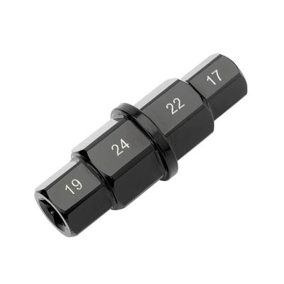 Carrfan Motorcycle Hex Axle Tool 17mm 19mm 22mm 24mm Axle Hex Allen Spindle Driver Spindle Socket Adapter