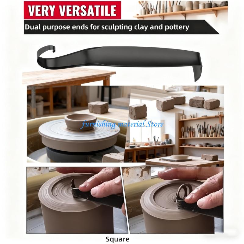 Y5GD 2Pieces Ceramic Clay Shaping Tool Professional Grade Sturdy Construction Perfect for Expert and Beginner Crafting Needs