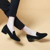 Black Female Spring Simple Temperament Designer One-pedal Shallow Single Shoes