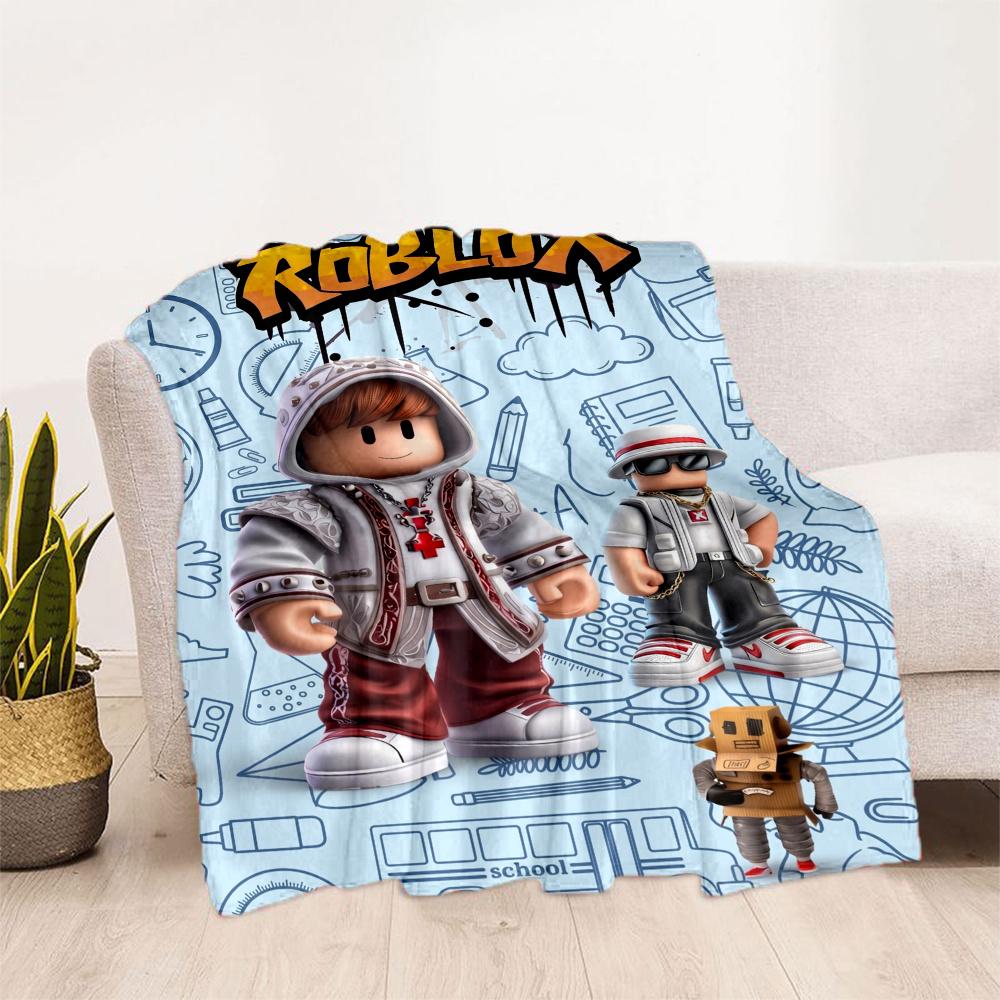 Roblox Street Style Avatars Blanket Durable Comfort Suitable For Picnics Office Sofa For All Seasons Playful Design